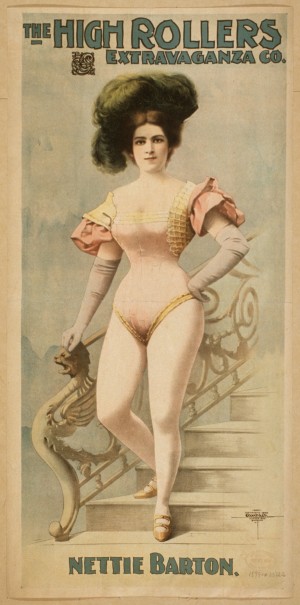 Burlesque Nettie Barton poster 1899